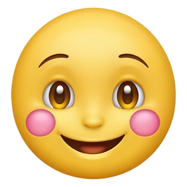 Emoji that is loking happy on the side sticker