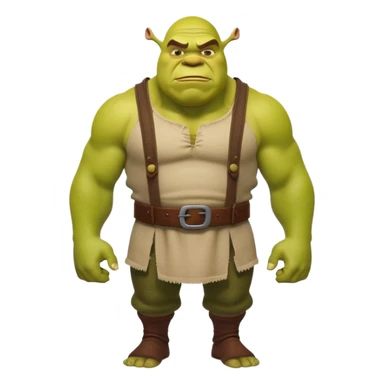 Shrek the green ogre sticker