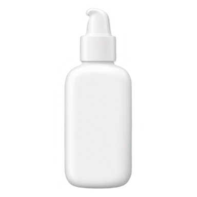white skincare bottle  sticker