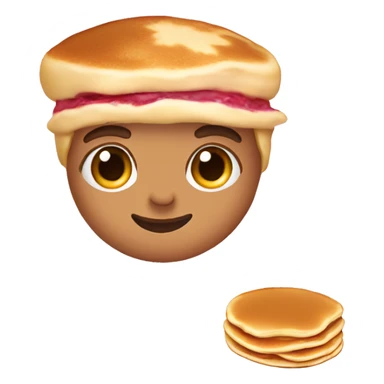 pancakes light pink berry sticker