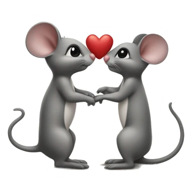 two mouses kissing at the effiel tower sticker