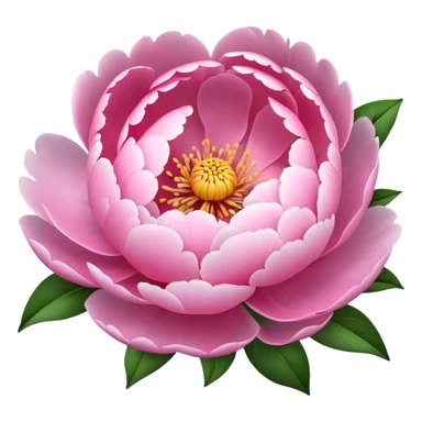 Peonies flower sticker