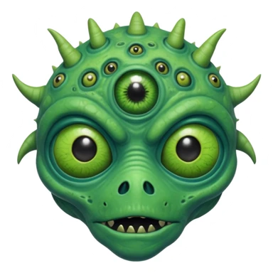 cosmic space monster sticker