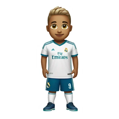 Little chick wearing a real madrid jersey sticker