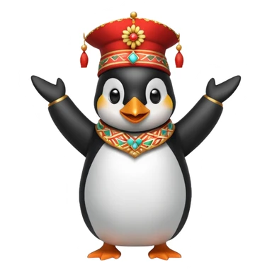 penguin doing halay dance sticker