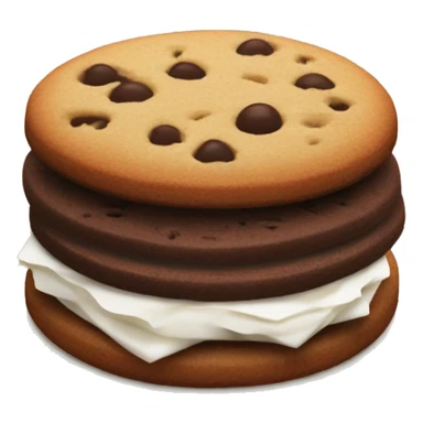 chocolate cookie sandwich sticker