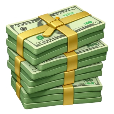 Tons of money stacked on eachother so much it could buy a lot of stuff sticker