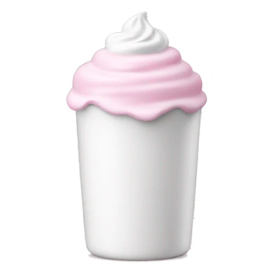 light pink and white yogurt sticker