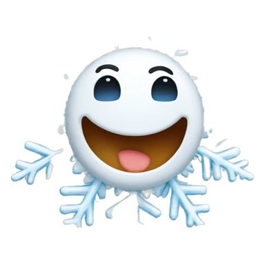 christmas snowflake having fun sticker