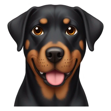 a dog mix labrador retriever and eyebrows rottweiler sticker