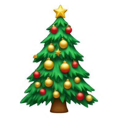 Árbol de navidad decorado  sticker