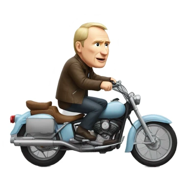 Vladimir poutine on a bike sticker