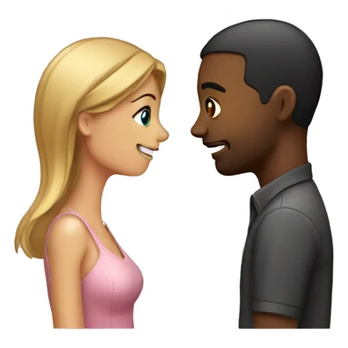 girlfriend picking boyfriends nose sticker