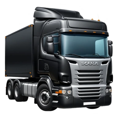 Black scania truck sticker