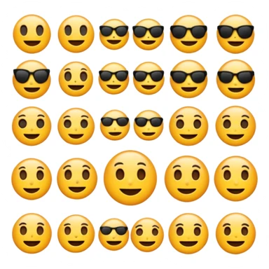 English emojis black
 sticker