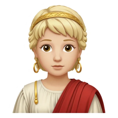 ancient roman woman blond sticker