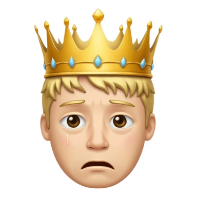 плачущий король из  clash royale sticker