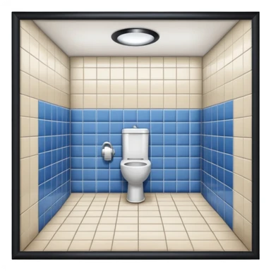 public restroom sticker