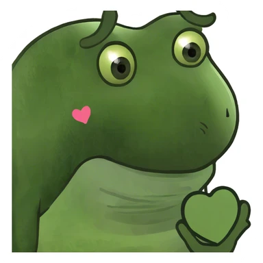 Dark blue Winkie face heart  sticker