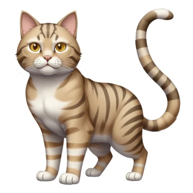Buff sigma Gigachad cat full body  sticker