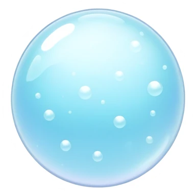 Light blue cleaning bubbles sticker