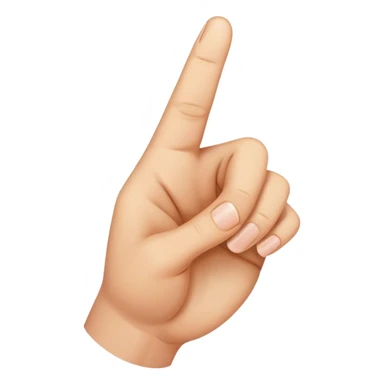 A in hand sign sticker