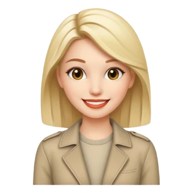 Stylish fashion female sticker