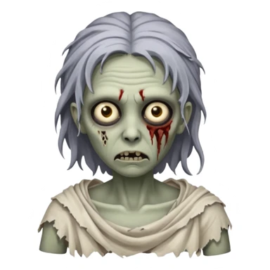 greek ancient zombie woman sticker