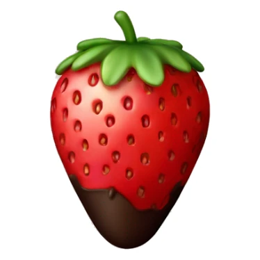 chocolate dipped strawberry sticker
