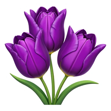 purple tulips emoji copy  sticker
