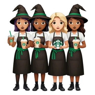 Starbucks witches sticker