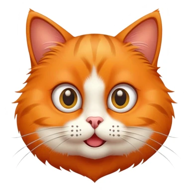 cat with a silly face sticker