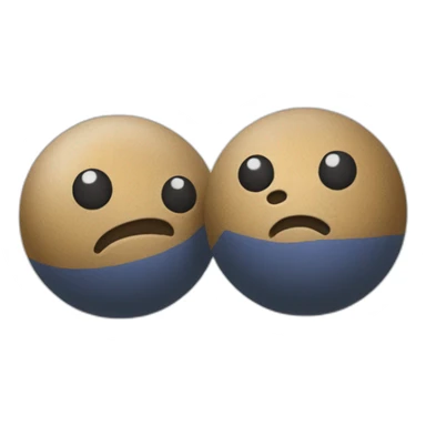 un truc avec deux boules sticker