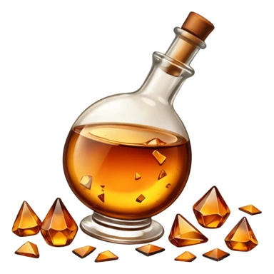 spilled bottle of brendy sticker