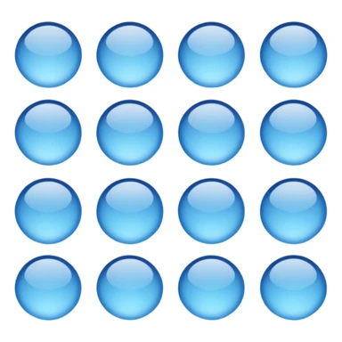 round cells in light blue and blue
Soft gradient
Slightly translucent texture
Minimal scientific illustration
White background
Clean and calm mood sticker