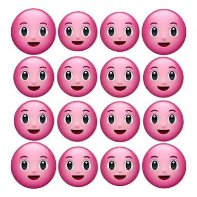 Emoji de colorrs rosados sticker