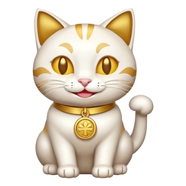 A lucky token cat  sticker