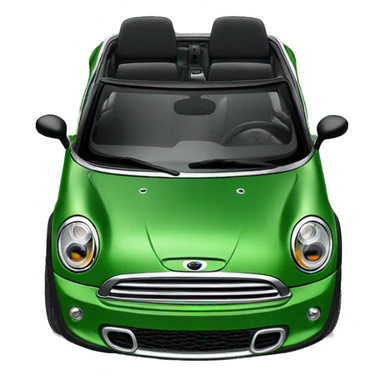 Green Mini Cooper s convertible  sticker