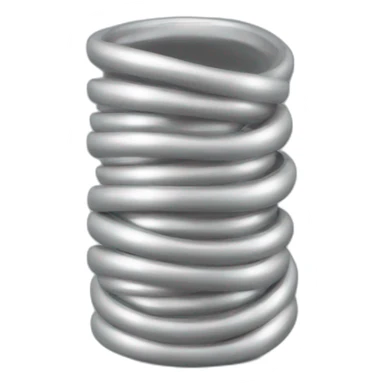 Silver Slinky toy sticker