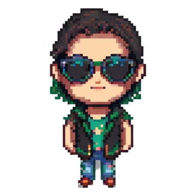 thug sunglasses sticker