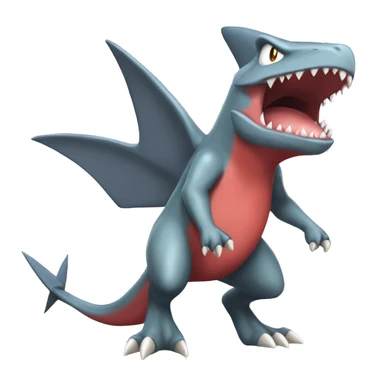 Sharpedo-Charmeleon-Gible-Larvitar-Fakémon Full Body sticker
