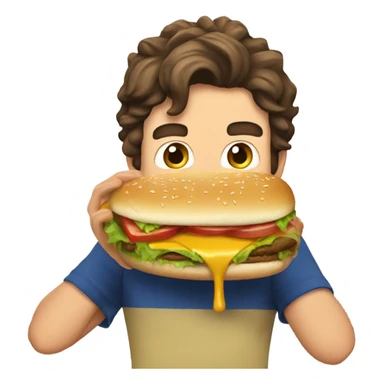 Matt Sturniolo eating a burger  sticker