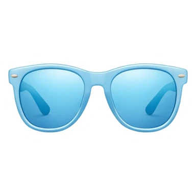Light blue sunglasses sticker