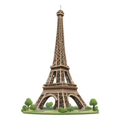 Make a upside down Eiffel Tower  sticker