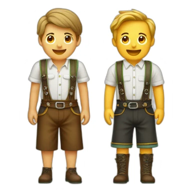 lederhosen and laptopo sticker