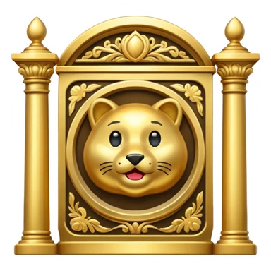 bank color gold sticker