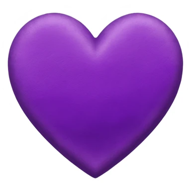 purple heart with a velvet texture sticker