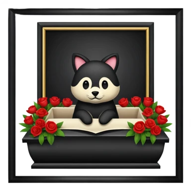 Animal funeral sticker