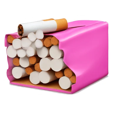 Pink pack of cigarettes  sticker