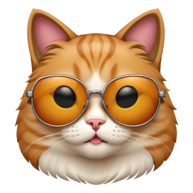 Cat with sunglasses sticker